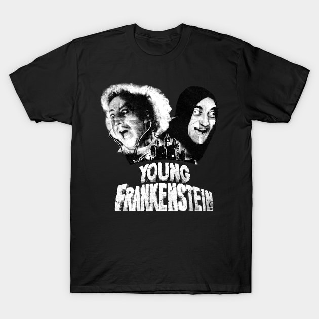 Young Frankenstein Halftone T-Shirt by Resdis Materials